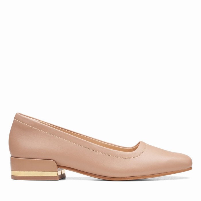 Chaussures Plates Clarks Seren 30 Court Femme Corail | XTANBU42