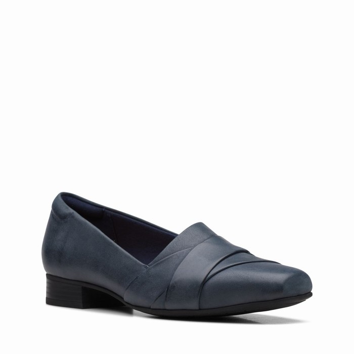 Chaussures Plates Clarks Tilmont Clara Femme Bleu Marine | DZBMLMC8