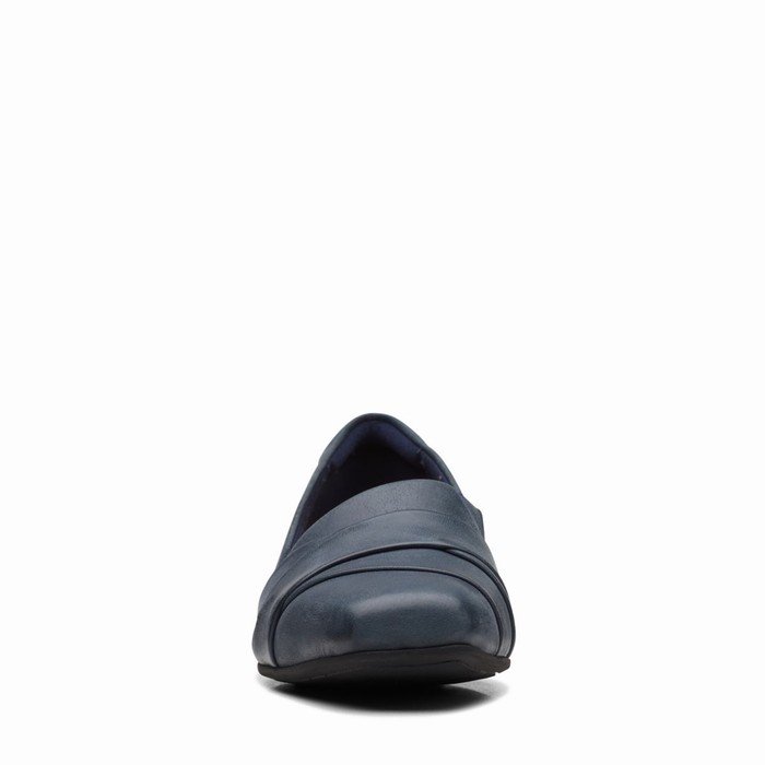 Chaussures Plates Clarks Tilmont Clara Femme Bleu Marine | DZBMLMC8