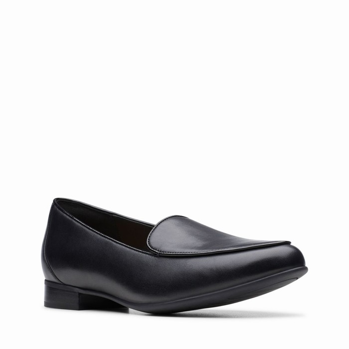 Chaussures Plates Clarks Un Blush Ease Femme Noir | T3DRUSQN