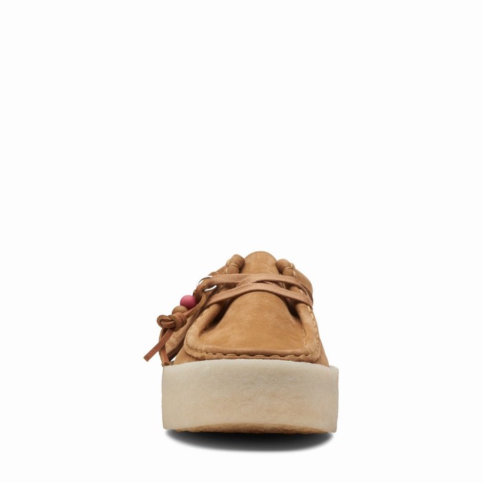 Chaussures Plates Clarks Wallabee Cup Femme Marron | ANXF6K7U