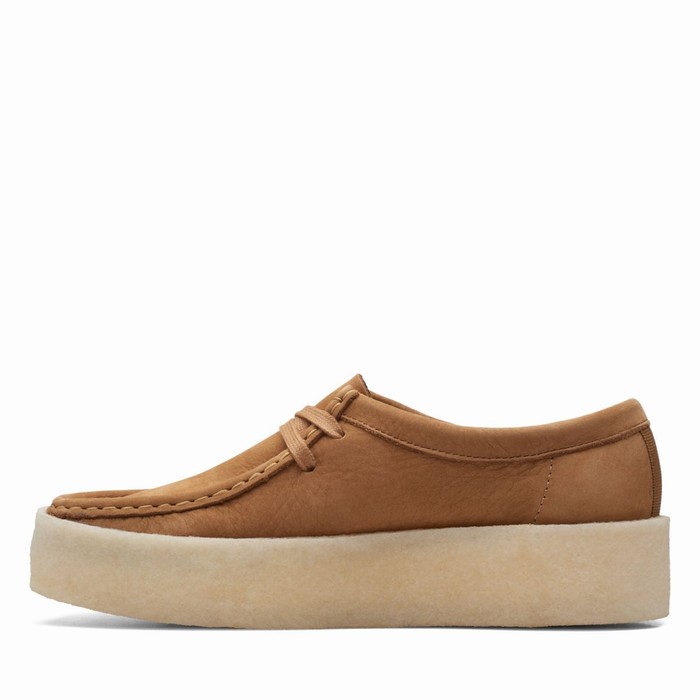 Chaussures Plates Clarks Wallabee Cup Femme Marron | ANXF6K7U