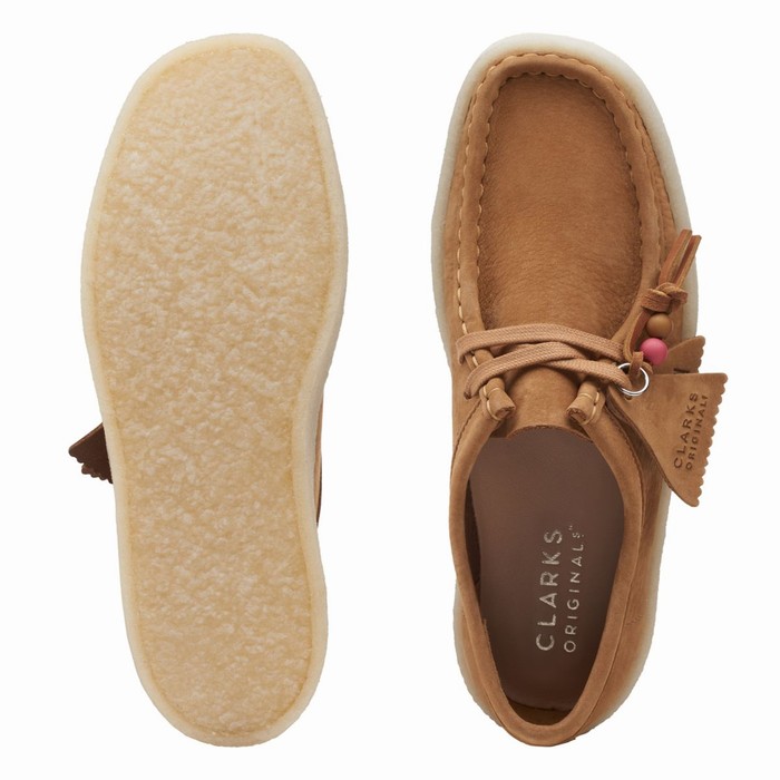 Chaussures Plates Clarks Wallabee Cup Femme Marron | ANXF6K7U