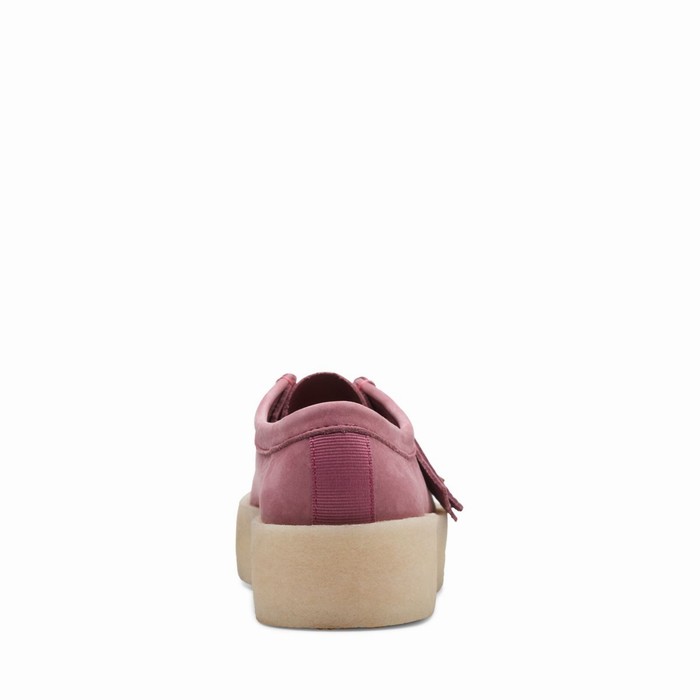 Chaussures Plates Clarks Wallabee Cup Femme Rose | ORZCWMPG