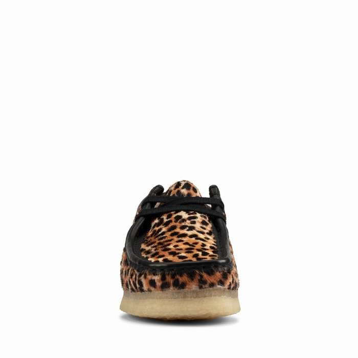 Chaussures Plates Clarks Wallabee Femme Leopard | AMZI4DSX