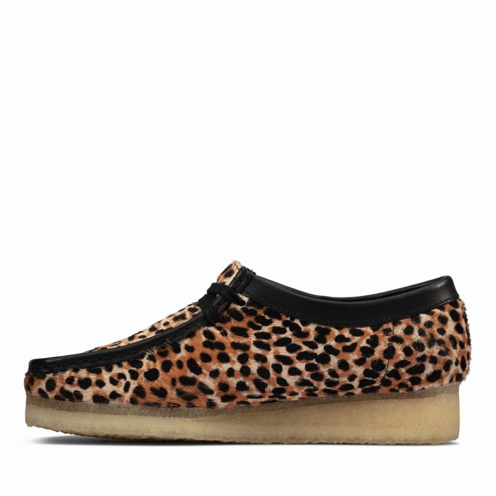 Chaussures Plates Clarks Wallabee Femme Leopard | AMZI4DSX