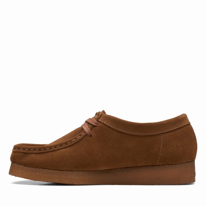 Chaussures Plates Clarks Wallabee Femme Marron | WO59N3YW