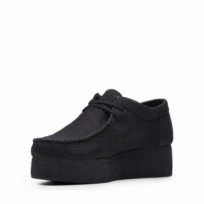 Chaussures Plates Clarks Wallacraft Lo Femme Noir | SYHU3MHV