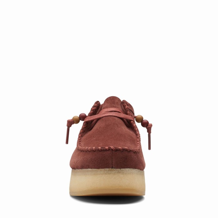 Chaussures Plates Clarks Wallacraft Lo Femme Bordeaux | VLH4EBMX