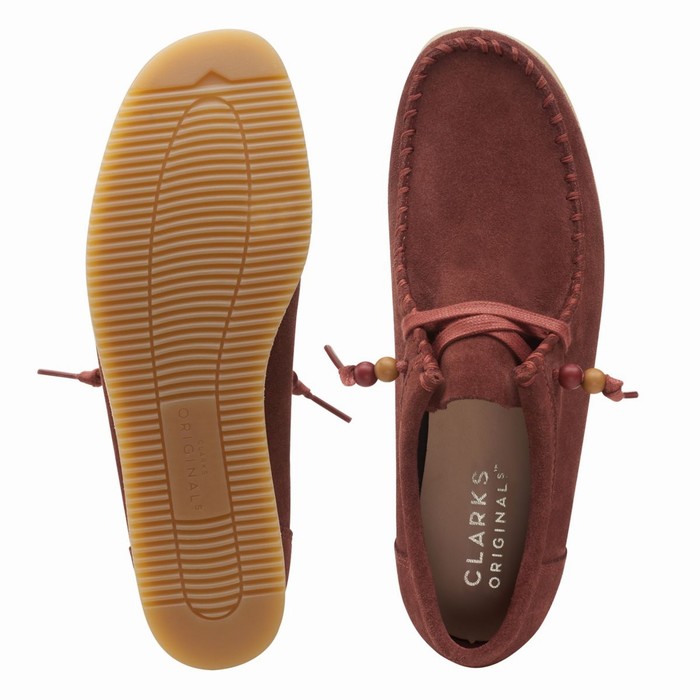 Chaussures Plates Clarks Wallacraft Lo Femme Bordeaux | VLH4EBMX