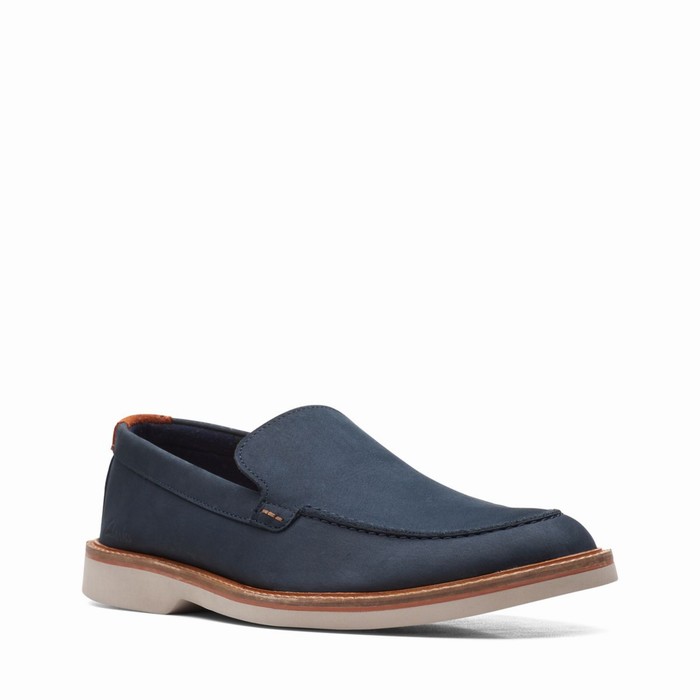 Loafers Clarks Atticus LT Edge Homme Bleu Marine | I1ZEBQFF