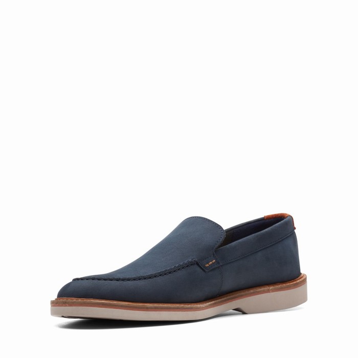 Loafers Clarks Atticus LT Edge Homme Bleu Marine | I1ZEBQFF