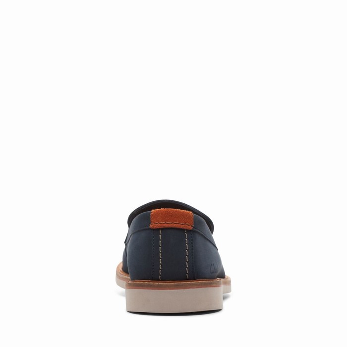 Loafers Clarks Atticus LT Edge Homme Bleu Marine | I1ZEBQFF