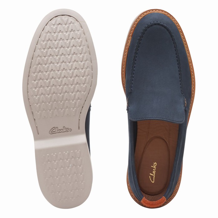 Loafers Clarks Atticus LT Edge Homme Bleu Marine | I1ZEBQFF