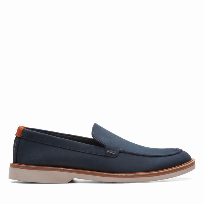 Loafers Clarks Atticus LT Edge Homme Bleu Marine | I1ZEBQFF