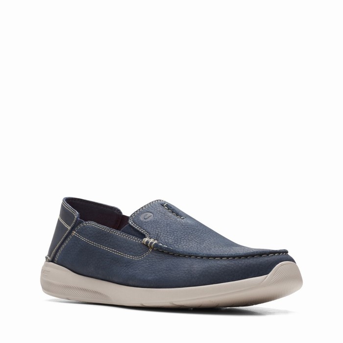 Loafers Clarks Gorwin Step Homme Bleu Marine | CDGNZPKG