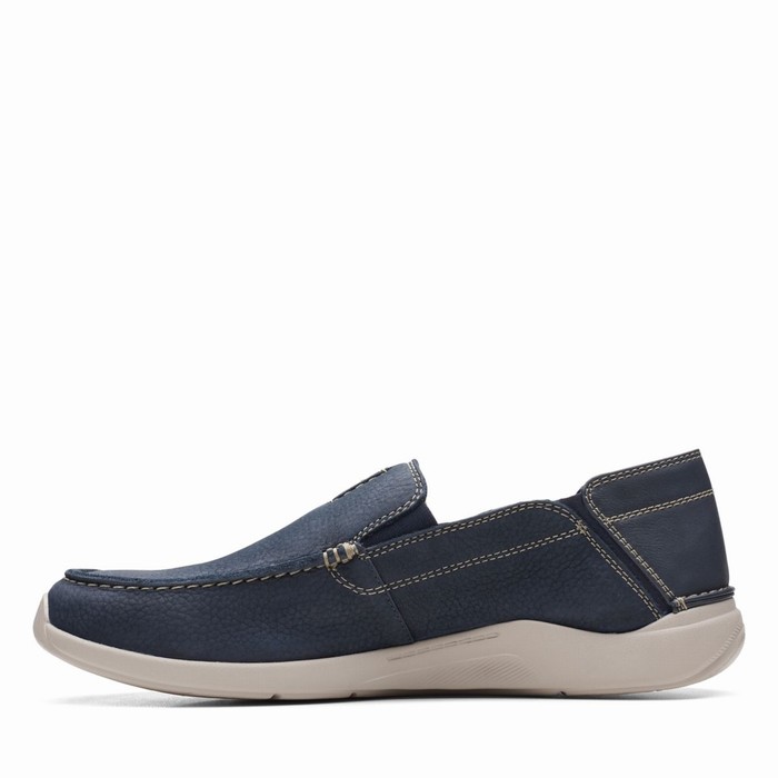 Loafers Clarks Gorwin Step Homme Bleu Marine | CDGNZPKG