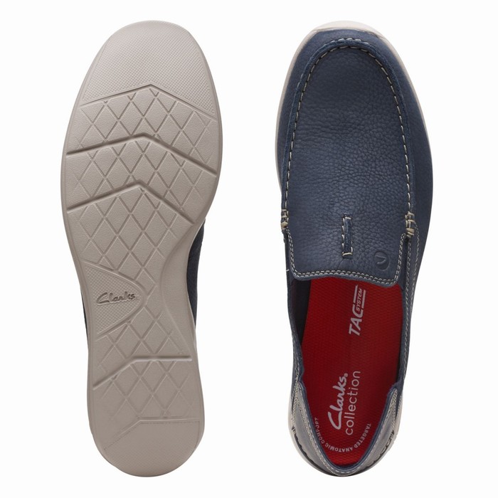 Loafers Clarks Gorwin Step Homme Bleu Marine | CDGNZPKG