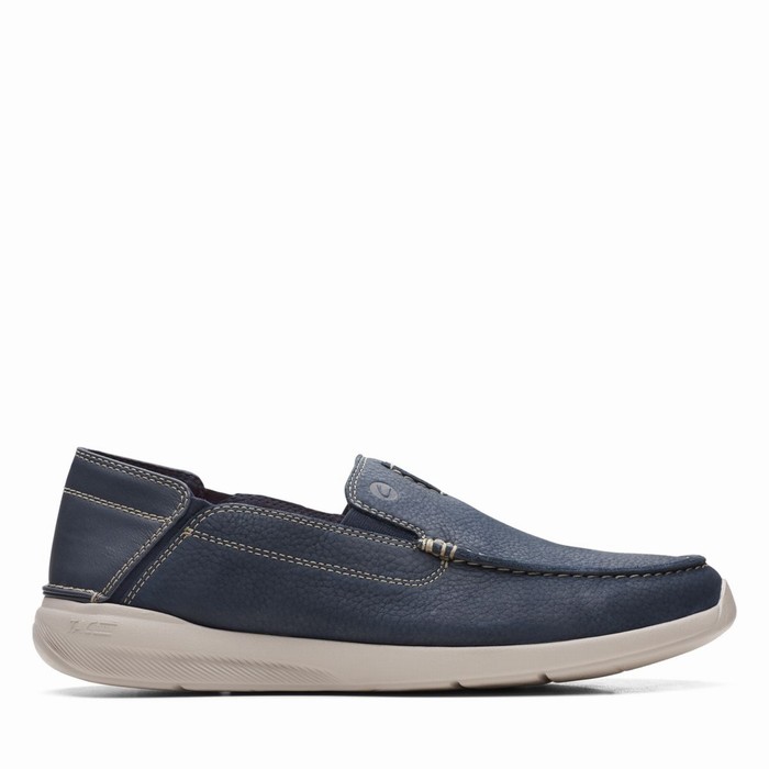 Loafers Clarks Gorwin Step Homme Bleu Marine | CDGNZPKG