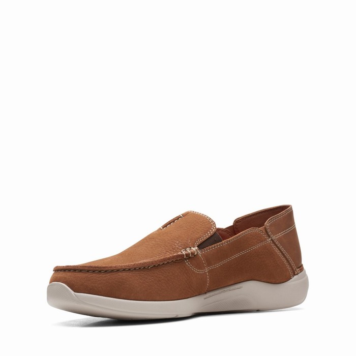 Loafers Clarks Gorwin Step Homme Marron | TSICXJCK