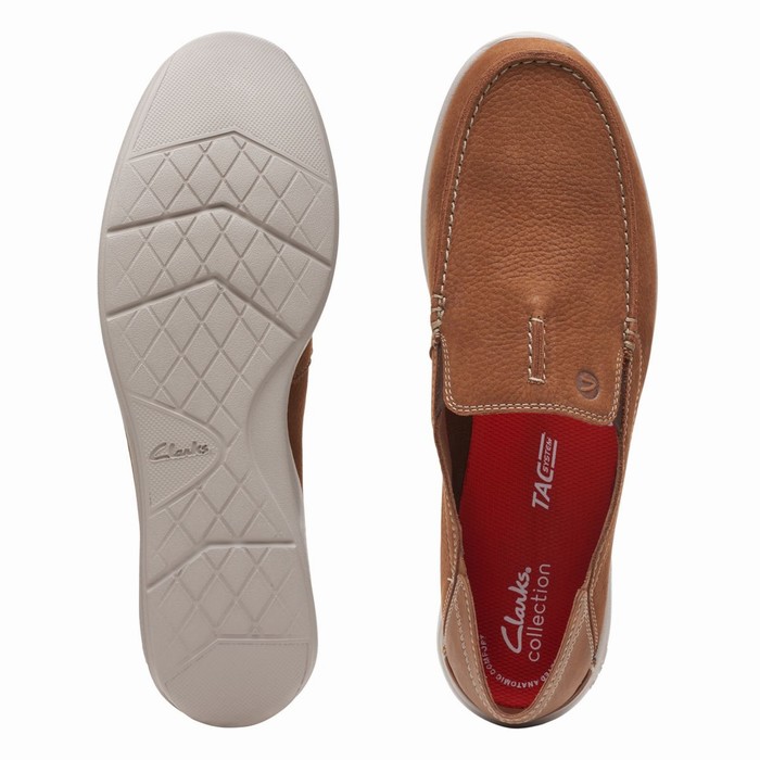 Loafers Clarks Gorwin Step Homme Marron | TSICXJCK