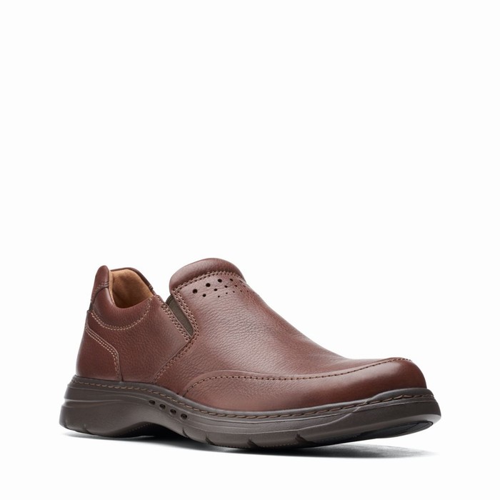 Loafers Clarks Un Brawley Step Homme Bordeaux | 3US0A7GV