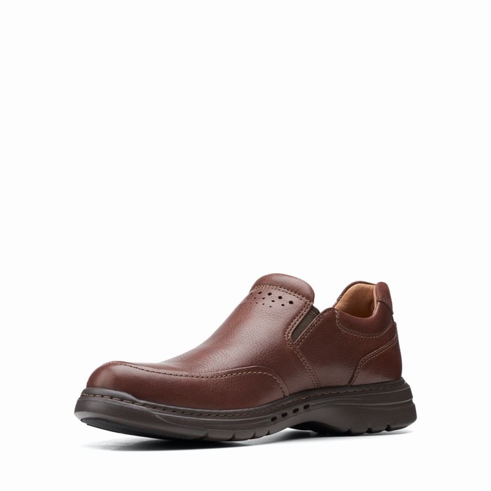 Loafers Clarks Un Brawley Step Homme Bordeaux | 3US0A7GV