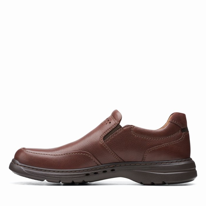 Loafers Clarks Un Brawley Step Homme Bordeaux | 3US0A7GV