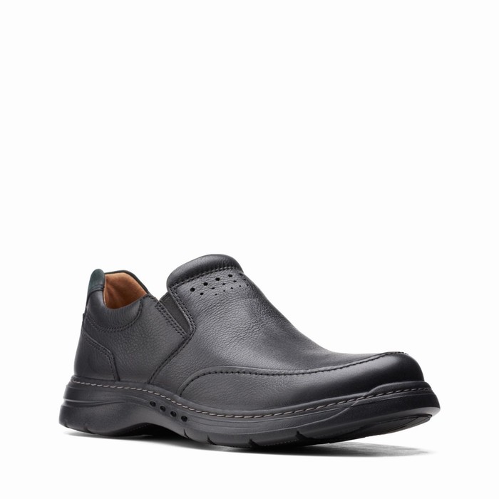 Loafers Clarks Un Brawley Step Homme Noir | QOTEPFWI