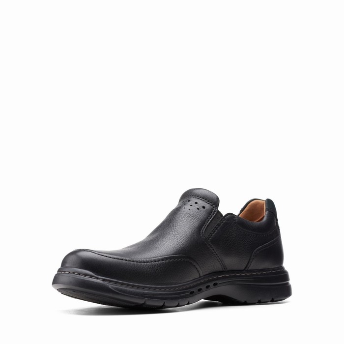 Loafers Clarks Un Brawley Step Homme Noir | QOTEPFWI