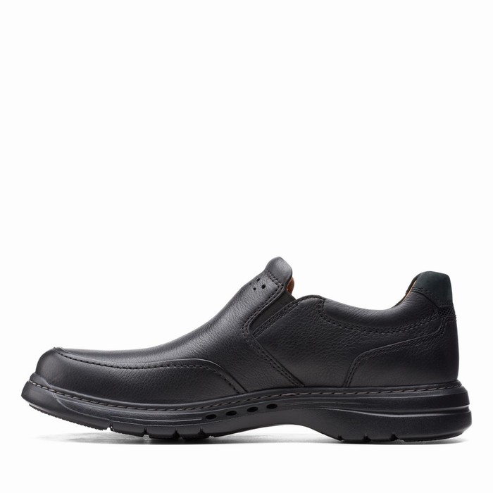 Loafers Clarks Un Brawley Step Homme Noir | QOTEPFWI