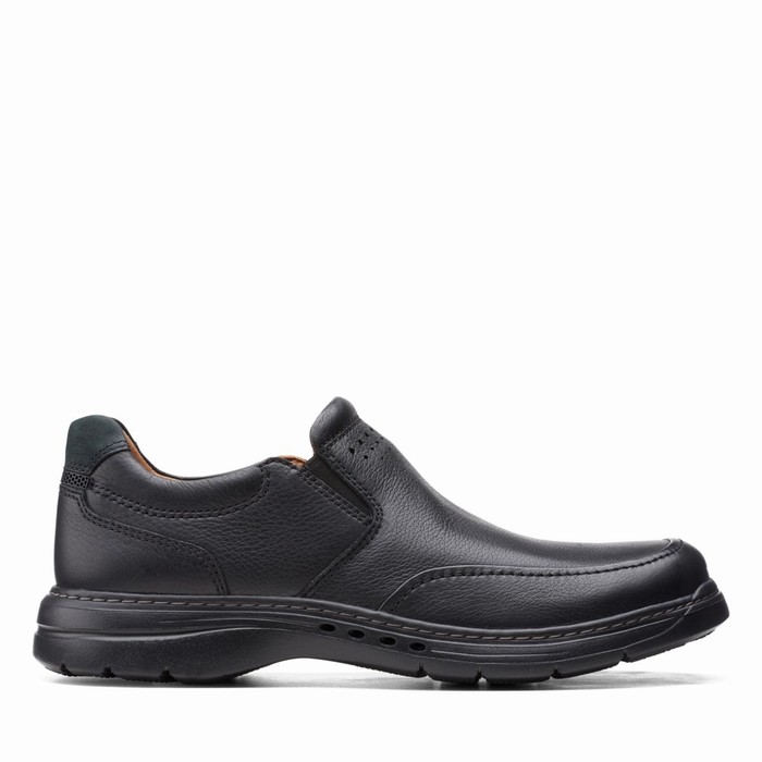 Loafers Clarks Un Brawley Step Homme Noir | QOTEPFWI