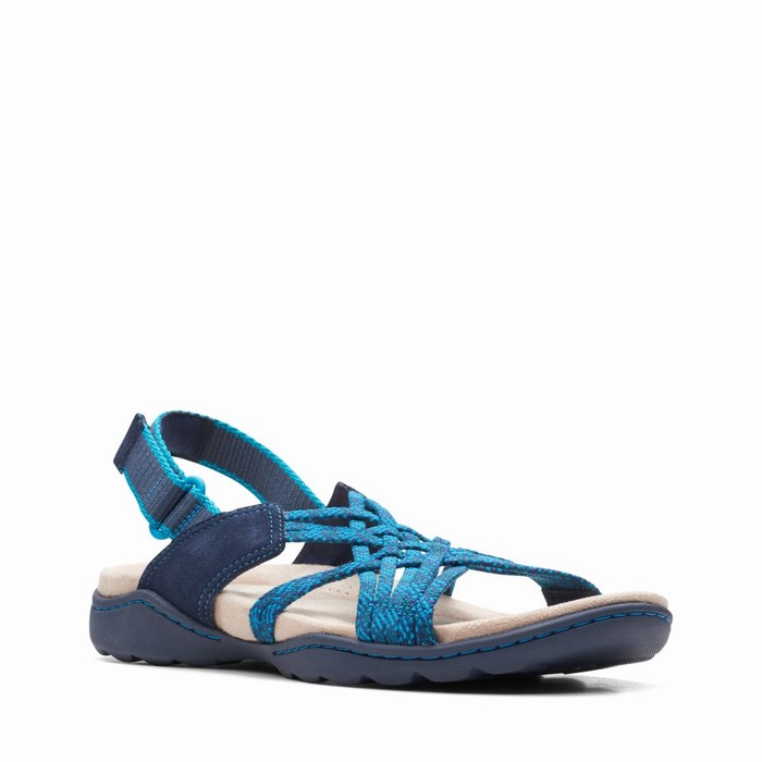 Sandales Clarks Amanda Ease Femme Bleu Marine | Z3C9L5QR