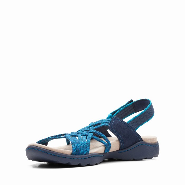 Sandales Clarks Amanda Ease Femme Bleu Marine | Z3C9L5QR