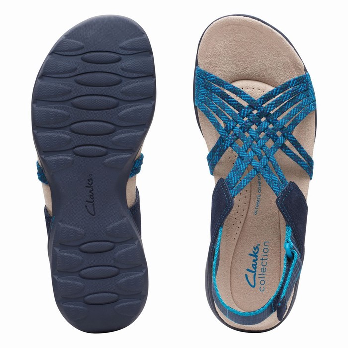 Sandales Clarks Amanda Ease Femme Bleu Marine | Z3C9L5QR