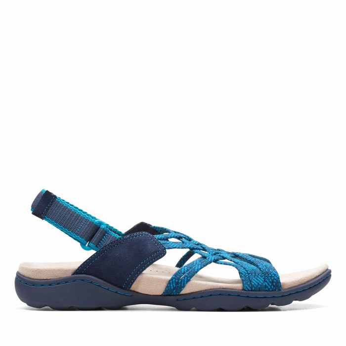 Sandales Clarks Amanda Ease Femme Bleu Marine | Z3C9L5QR