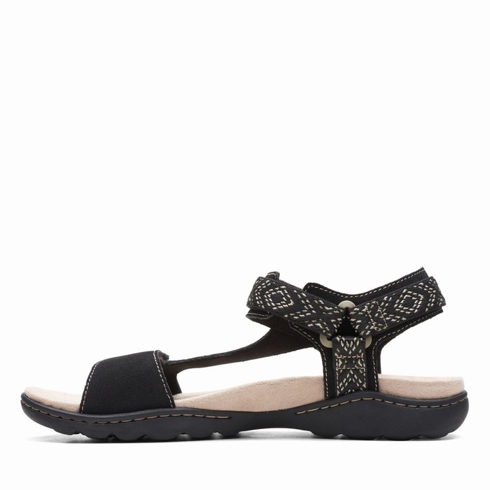 Sandales Clarks Amanda Step Femme Noir | JJT1RYDO