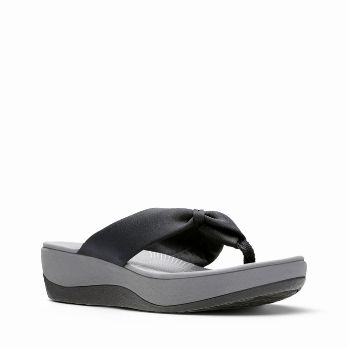 Sandales Clarks Arla Glison Femme Noir | IEJUCNWW