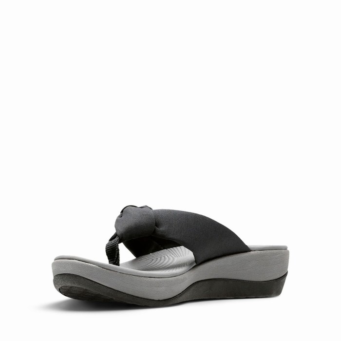 Sandales Clarks Arla Glison Femme Noir | IEJUCNWW