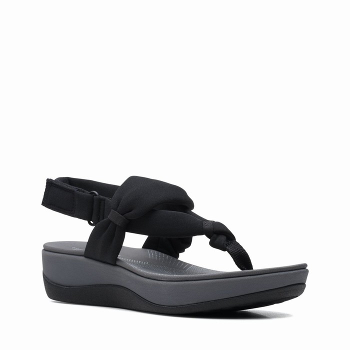 Sandales Clarks Arla Nicole Femme Noir | IB4FXV1W