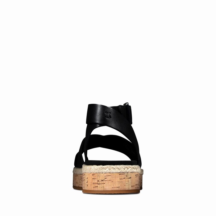 Sandales Clarks Botanic Poppy Femme Noir | KFUDMMJE