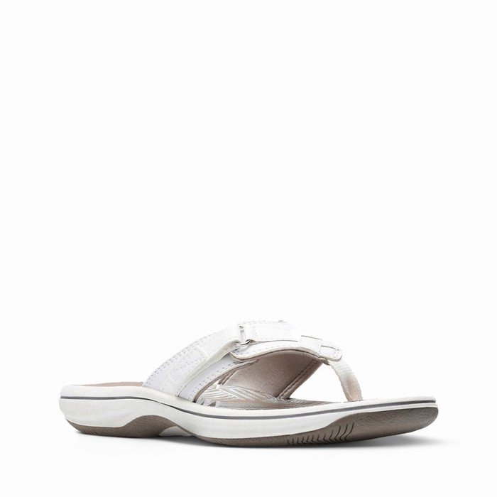 Sandales Clarks Breeze Sea Femme Blanche | Z19OWEQ4