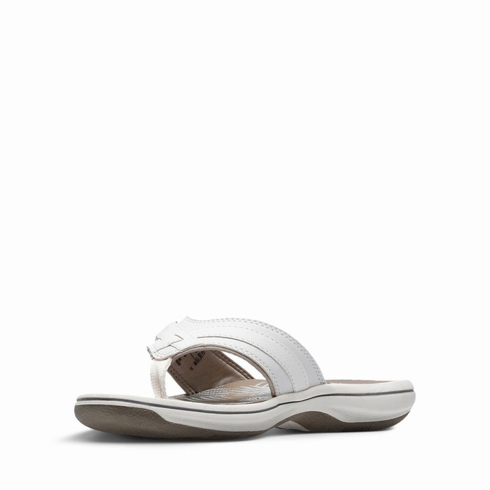 Sandales Clarks Breeze Sea Femme Blanche | Z19OWEQ4