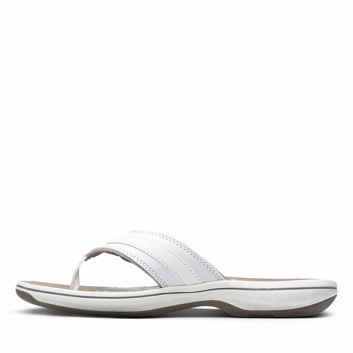 Sandales Clarks Breeze Sea Femme Blanche | Z19OWEQ4