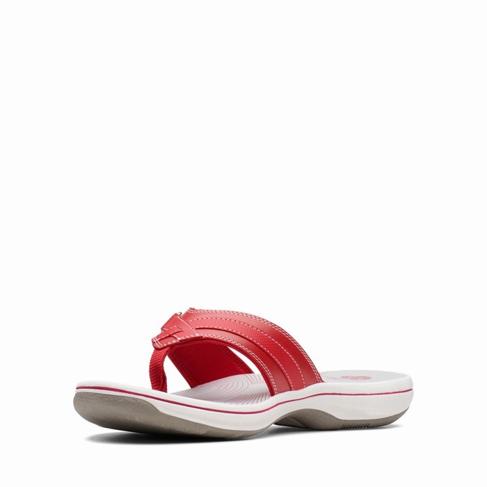 Sandales Clarks Breeze Sea Femme Rouge | D9LA63HN