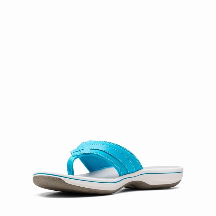 Sandales Clarks Breeze Sea Femme Turquoise Clair | 5PEG0YYO