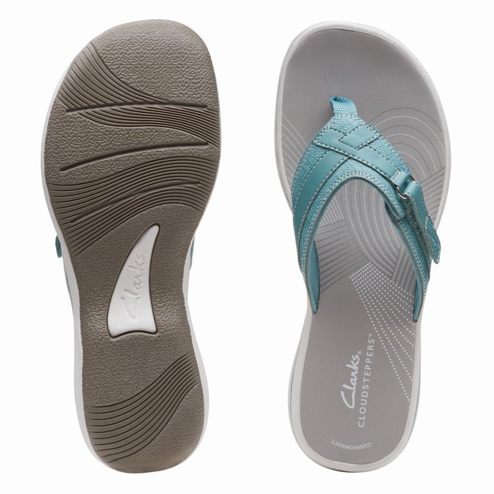 Sandales Clarks Breeze Sea Femme Turquoise | CZUJIE9Y