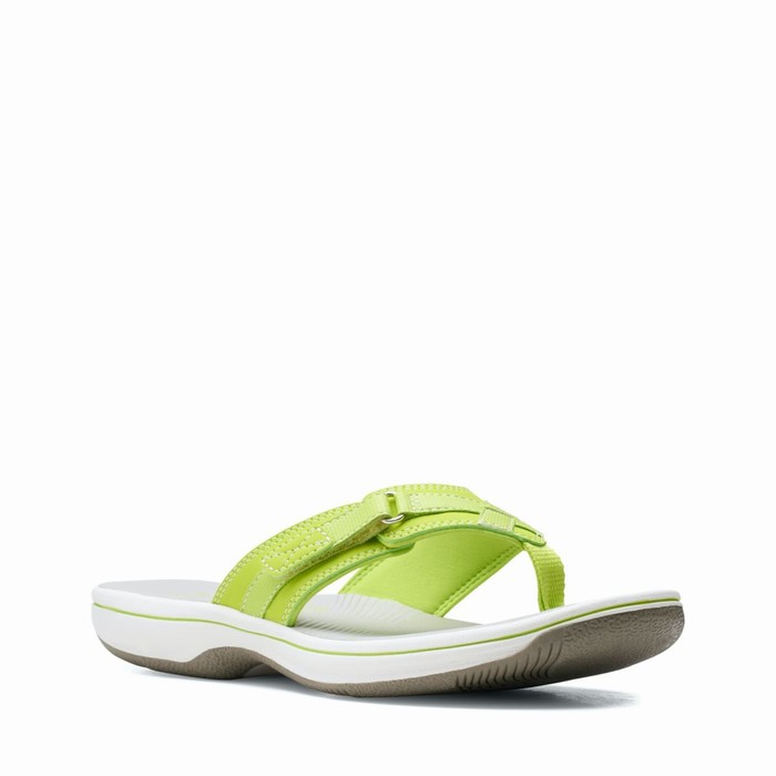 Sandales Clarks Breeze Sea Femme Vert Clair | 8CHVEAJD