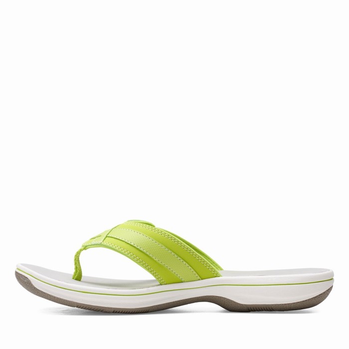 Sandales Clarks Breeze Sea Femme Vert Clair | 8CHVEAJD