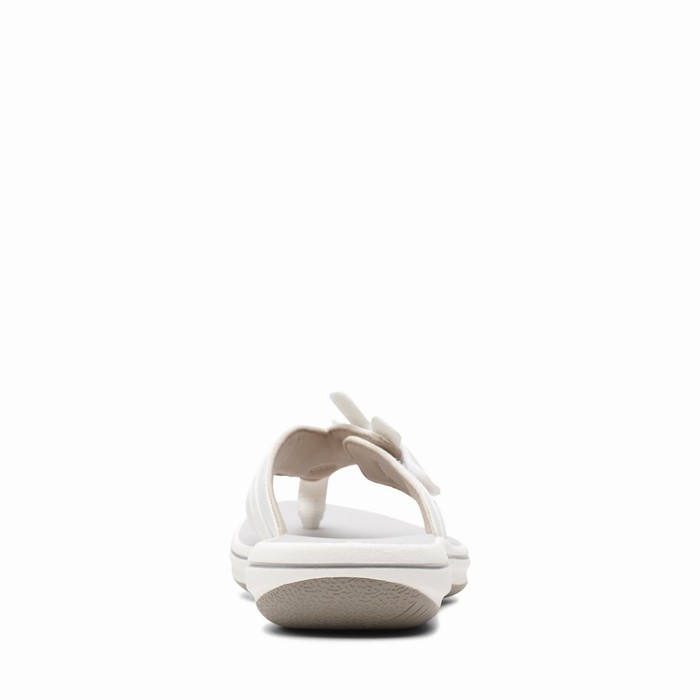 Sandales Clarks Brinkley Flora Femme Blanche | GYNJGPVI